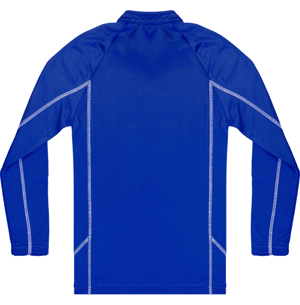 Sweat running 1 4 zip enfant dos Sporty Royal Blue