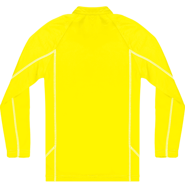 Sweat running 1 4 zip enfant dos Fluorescent Yellow