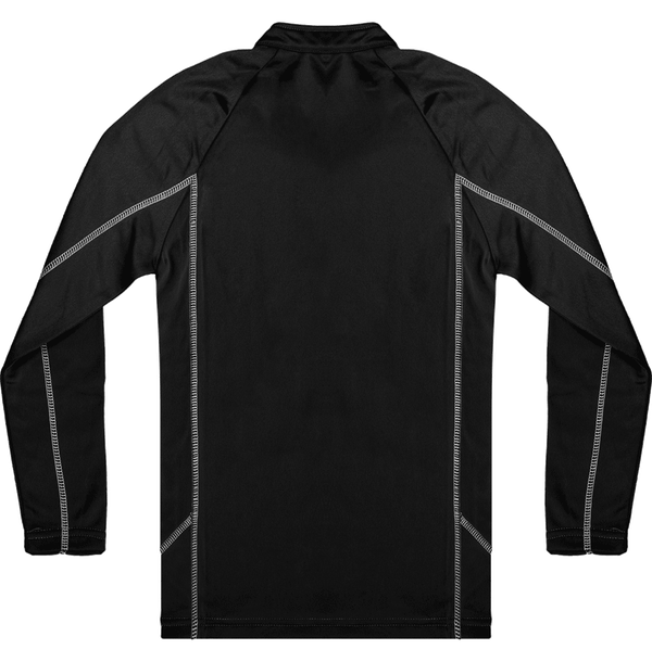 Sweat running 1 4 zip enfant dos Black