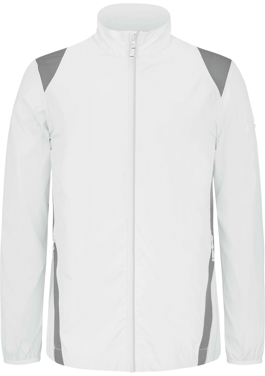 Veste Légère De Sport Homme | Broderie Et Impression  White / Dark Grey