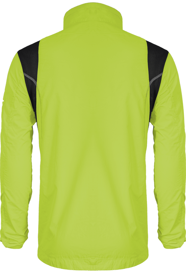Coupe vent sport contraste homme dos Lime / Black