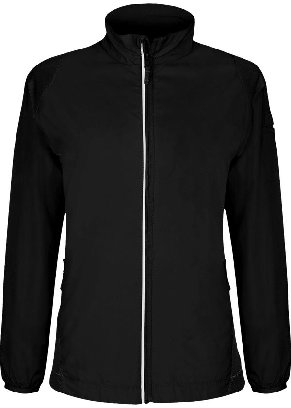Coupe Vent De Sport Femme - Couleur Contrastée Black