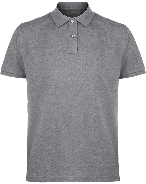Polo hombre personalizado Heather Grey*
