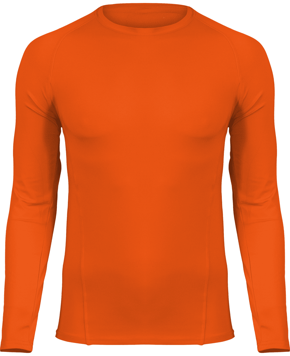 T-Shirt Moulant De Sport | Unisexe | Broderie Et Impression  Orange