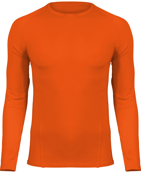 T-Shirt Moulant De Sport | Unisexe | Broderie Et Impression  Orange