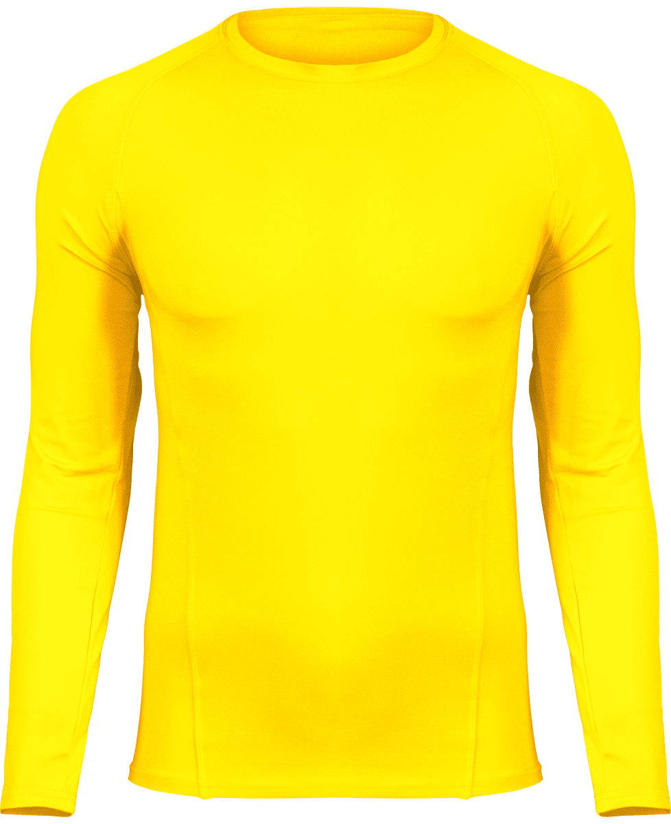 T-Shirt Moulant De Sport | Unisexe | Broderie Et Impression  Sporty Yellow