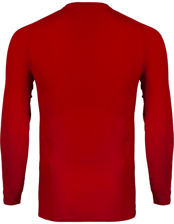 Tee shirt double peau sport manches longues unisexe dos Sporty Red