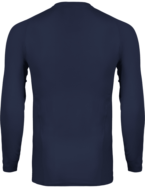Tee shirt double peau sport manches longues unisexe dos Sporty Navy