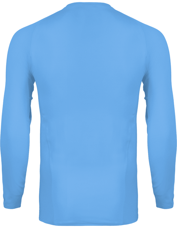 Tee shirt double peau sport manches longues unisexe dos Sky Blue