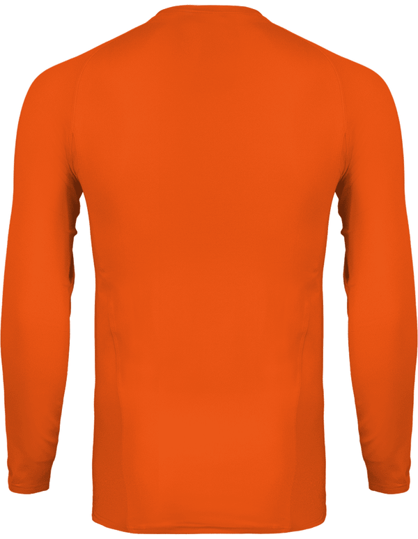 Tee shirt double peau sport manches longues unisexe dos Orange