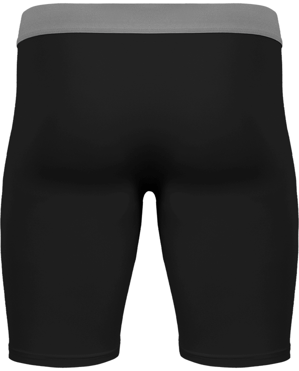 Sous short long sport dos Black