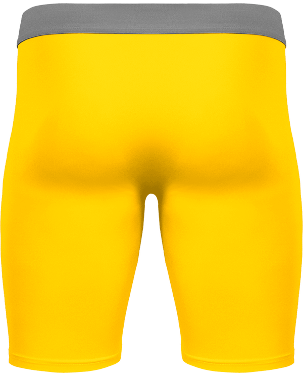 Sous short long sport dos Sporty Yellow