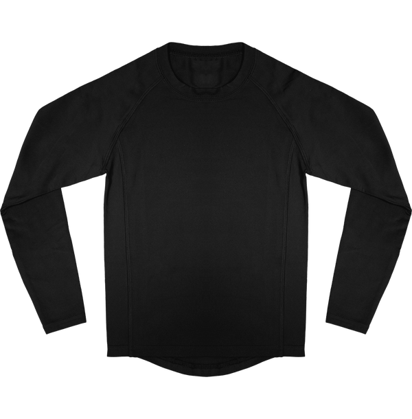 Tee shirt peau double sport manches longues enfant face Black