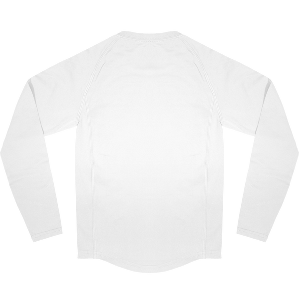 Tee shirt peau double sport manches longues enfant dos White