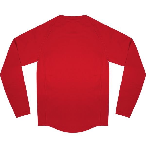 Tee shirt peau double sport manches longues enfant dos Sporty Red
