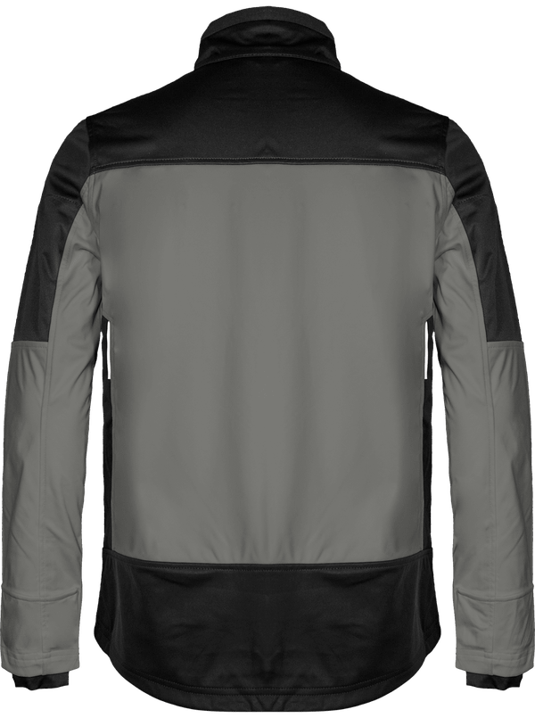 Veste softshell bicolore homme dos Titanium / Black