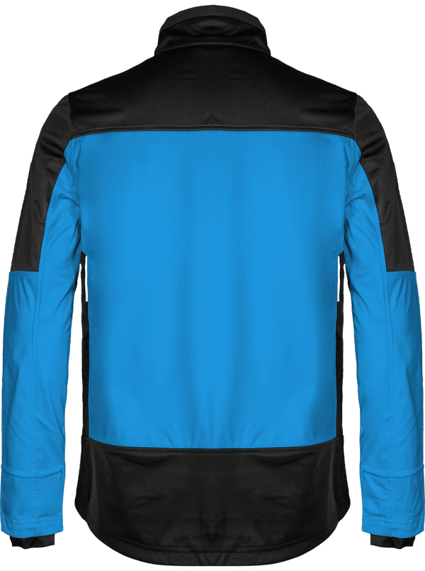 Veste softshell bicolore homme dos Aqua Blue / Black