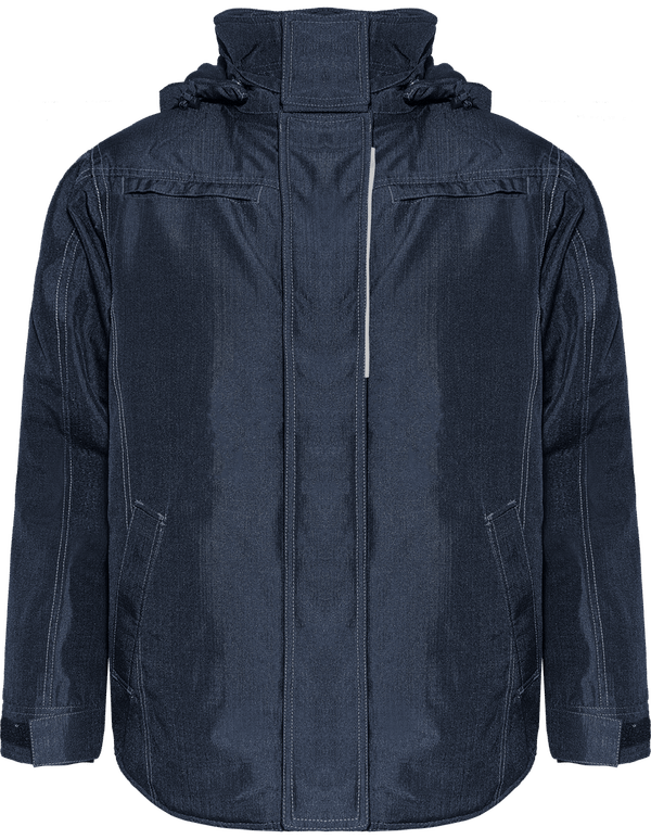 Personalisierte Denim-Parka | Stickerei Und Druck | Tunetoo Navy