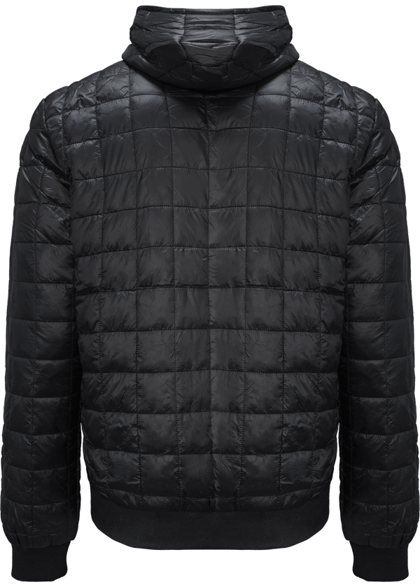 Bomber doudoune capuche urban unisexe dos Black