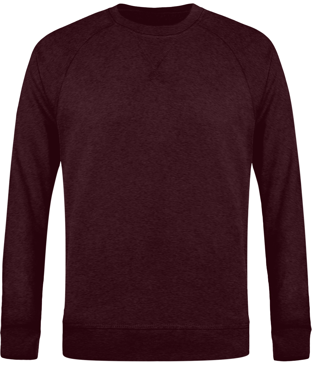 Sweat col rond homme stanley strolls face Heather Grape Red