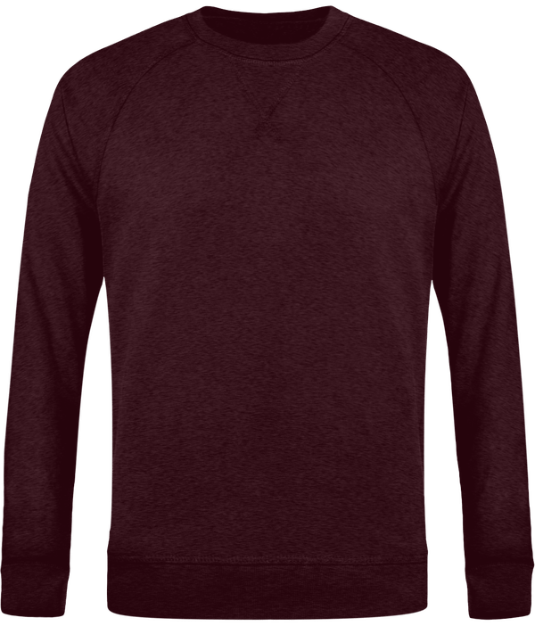 Sweat col rond homme stanley strolls face Heather Grape Red