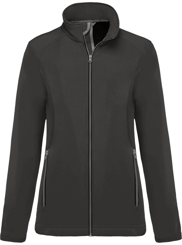 Damen Softshell Gefüttert | Stickerei Und Druck Titanium