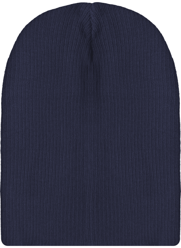 Bonnet long slouch face French Navy