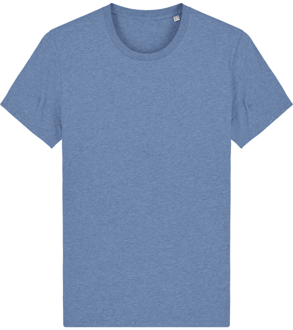 Tee shirt bio stanley creator face Mid Heather Blue