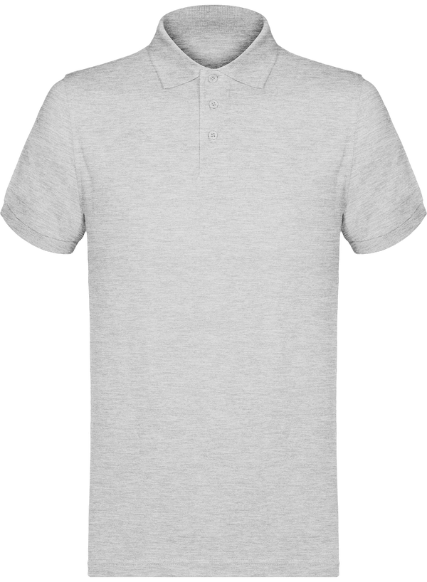 Piqué Knit Polo TT Heather Grey