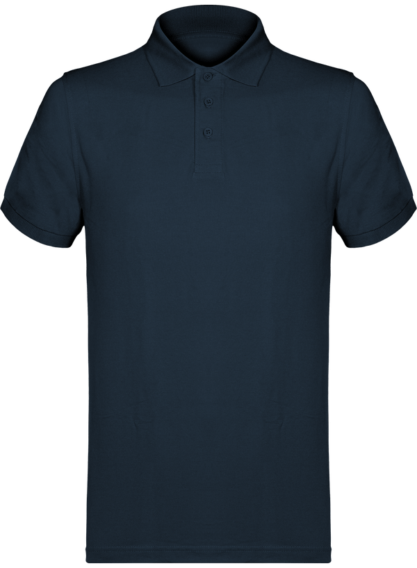 Pique Mesh Polo Shirt For Men TT Navy