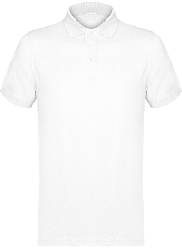 Polo homme 180g face TT White