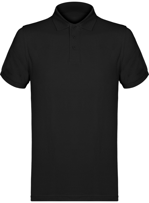 Pique Mesh Polo Shirt For Men TT Black