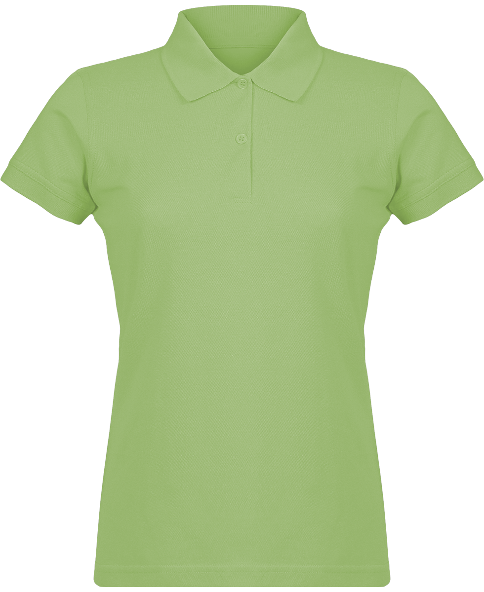 Polo Maille Piquée Femme Pistachio