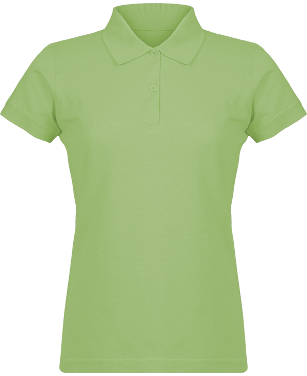 Polo Maille Piquée Femme Pistachio