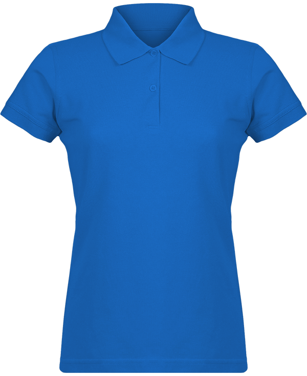 Polo Maille Piquée Femme Royal Blue