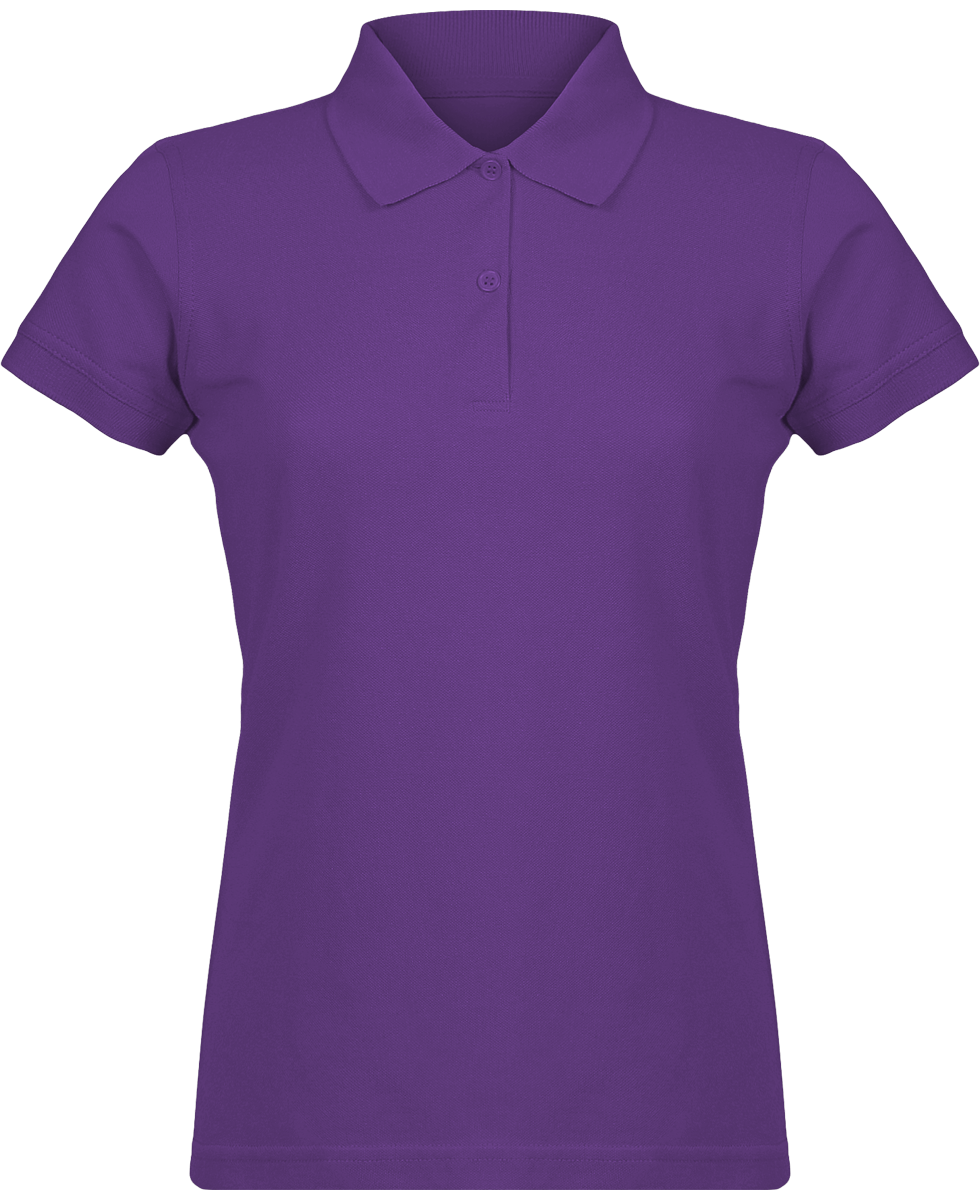 Polo Maille Piquée Femme Purple