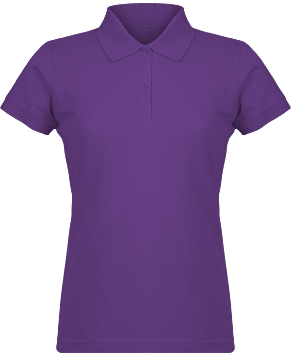 Polo Maille Piquée Femme Purple