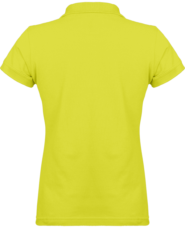 Polo femme 180g dos Pixel Lime