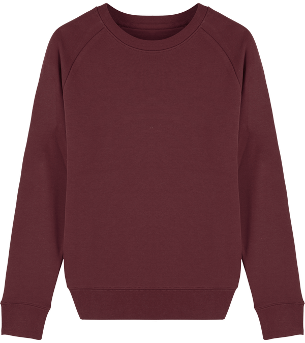 Sweat shirt femme col rond stella tripster face Burgundy