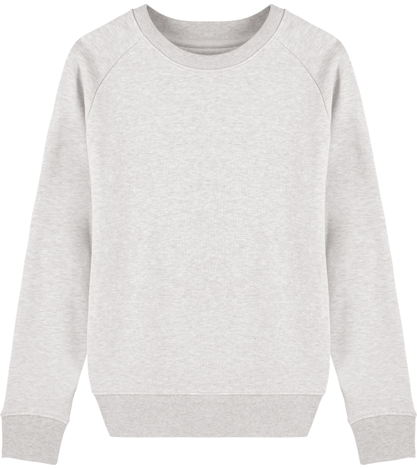 Sweat shirt femme col rond stella tripster face Cream Heather Grey