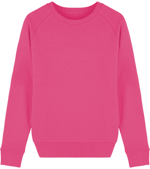 Sweat shirt femme col rond stella tripster face Pink Punch