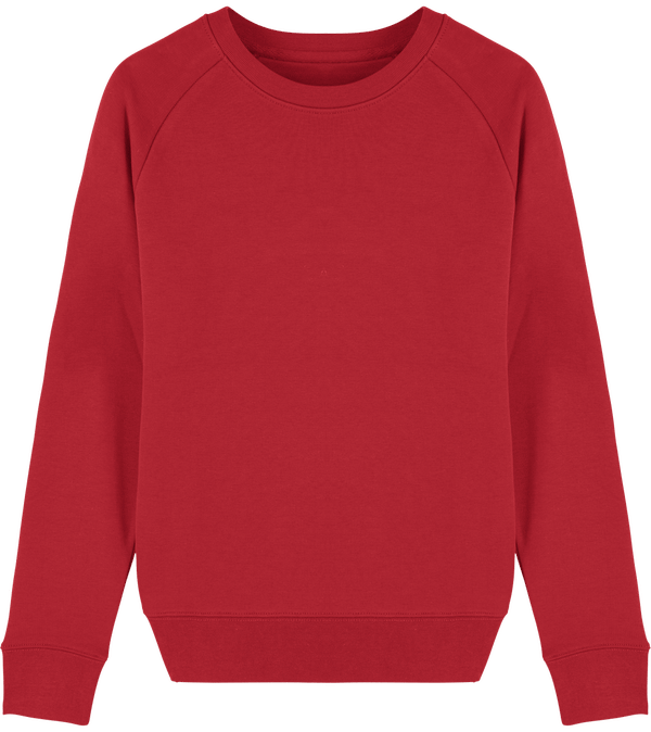 Sweat shirt femme col rond stella tripster face Red