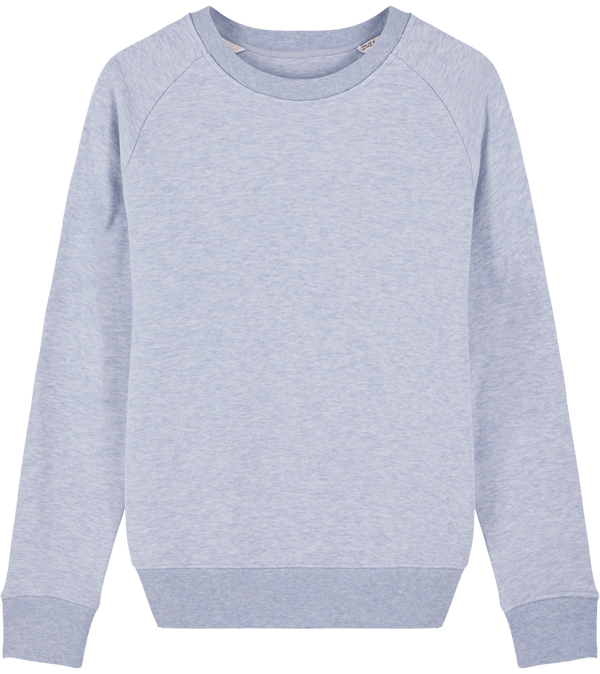 Sweat shirt femme col rond stella tripster face Light Heather Lilac