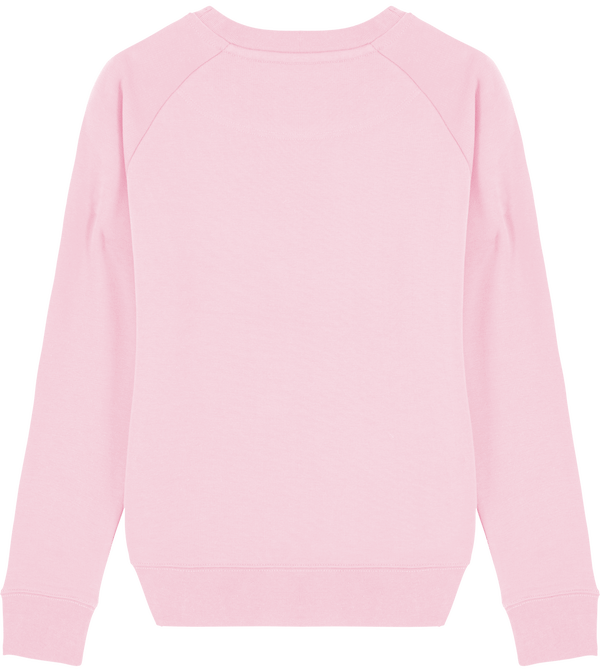 Sweat shirt femme col rond stella tripster dos Cotton Pink