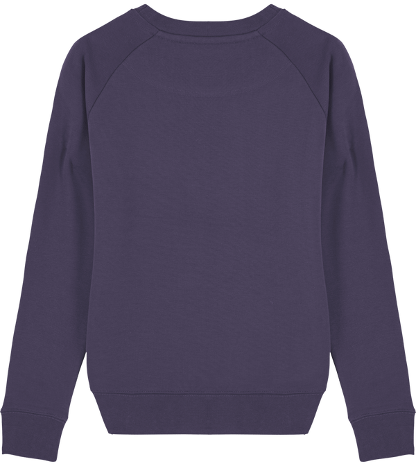 Sweat shirt femme col rond stella tripster dos Plum