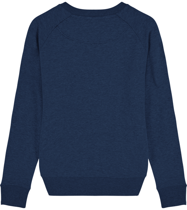 Sweat shirt femme col rond stella tripster dos Black Heather Blue