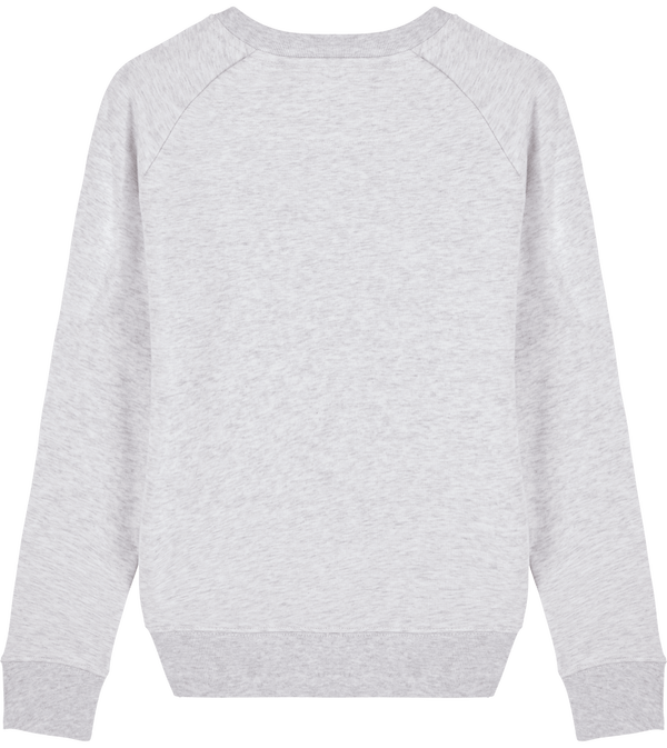 Sweat shirt femme col rond stella tripster dos Heather Ash