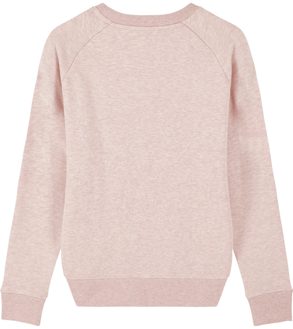 Sweat shirt femme col rond stella tripster dos Cream Heather Pink