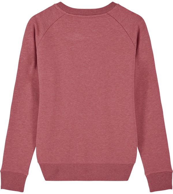 Sweat shirt femme col rond stella tripster dos Heather Cranberry