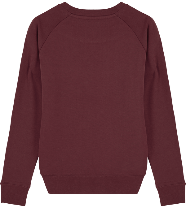 Sweat shirt femme col rond stella tripster dos Burgundy